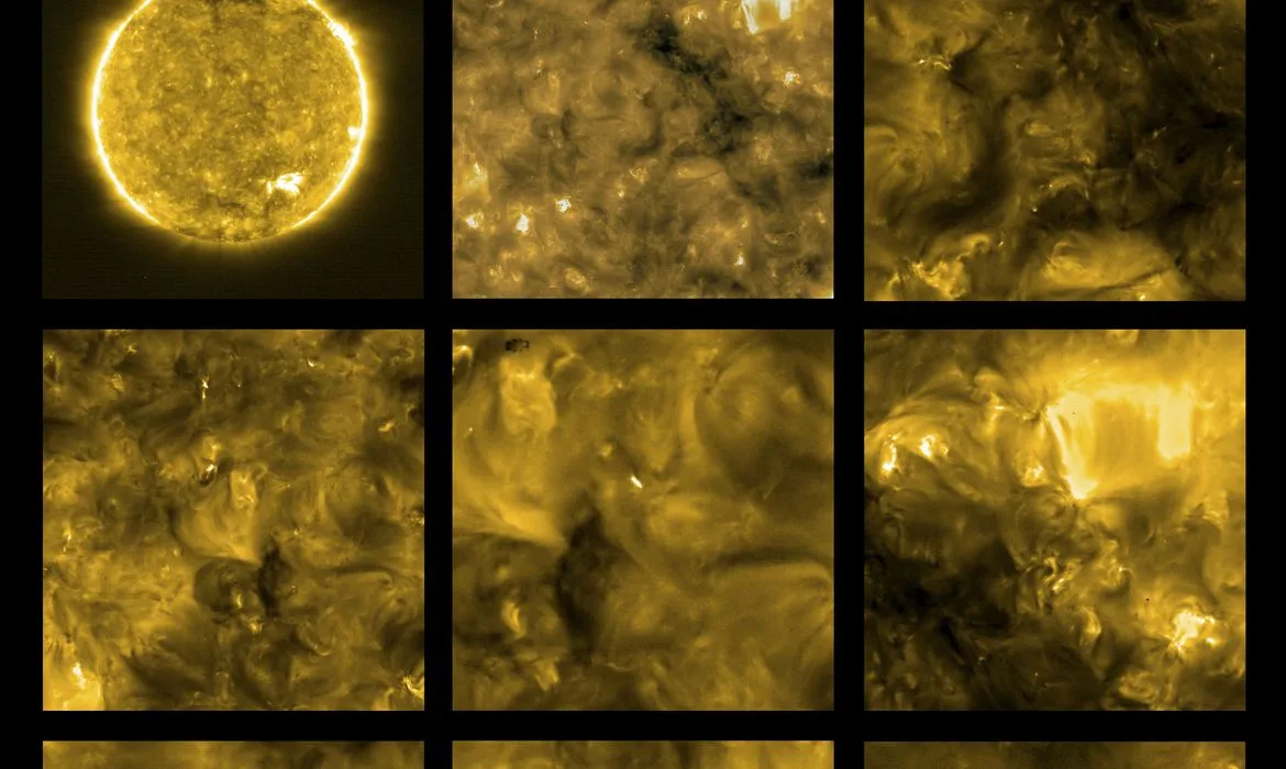 Nasa e ESA divulgam imagens mais próximas já tiradas do Sol.