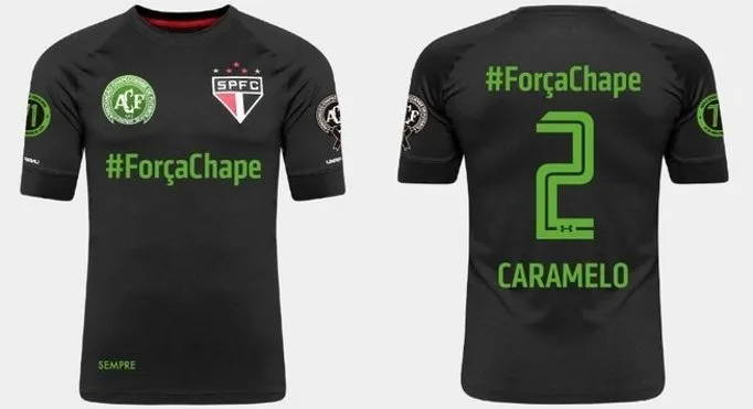 São Paulo terá camisa preta e homenagem à Chapecoense no domingo