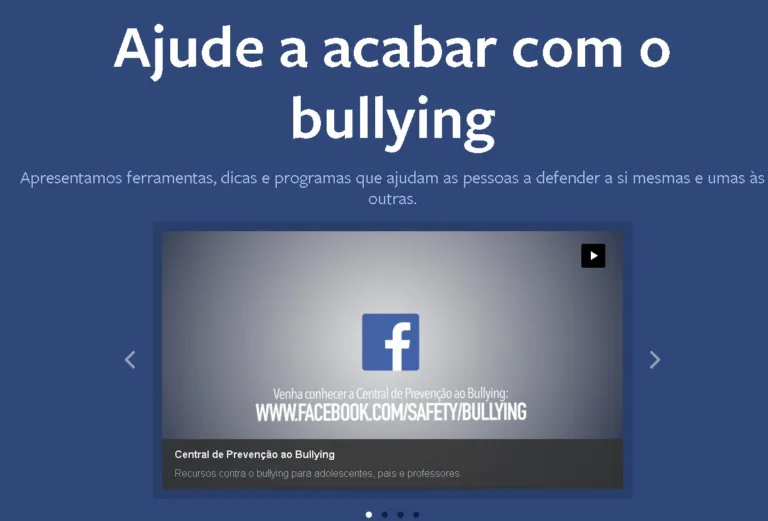 Plataforma do Facebook auxilia no combate ao bullying no Brasil