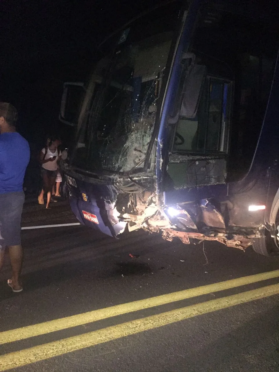 Mais um acidente com morte envolvendo ônibus é registrado na BR 101 em Linhares