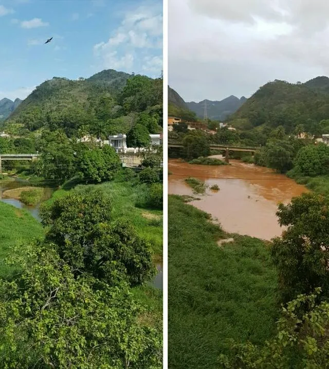 Leitores registram diferença no nível dos rios capixabas após chuvas