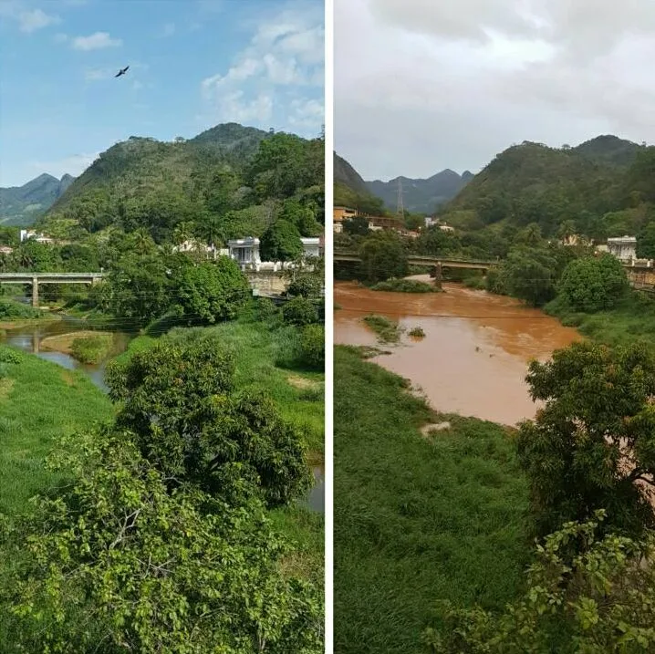 Leitores registram diferença no nível dos rios capixabas após chuvas