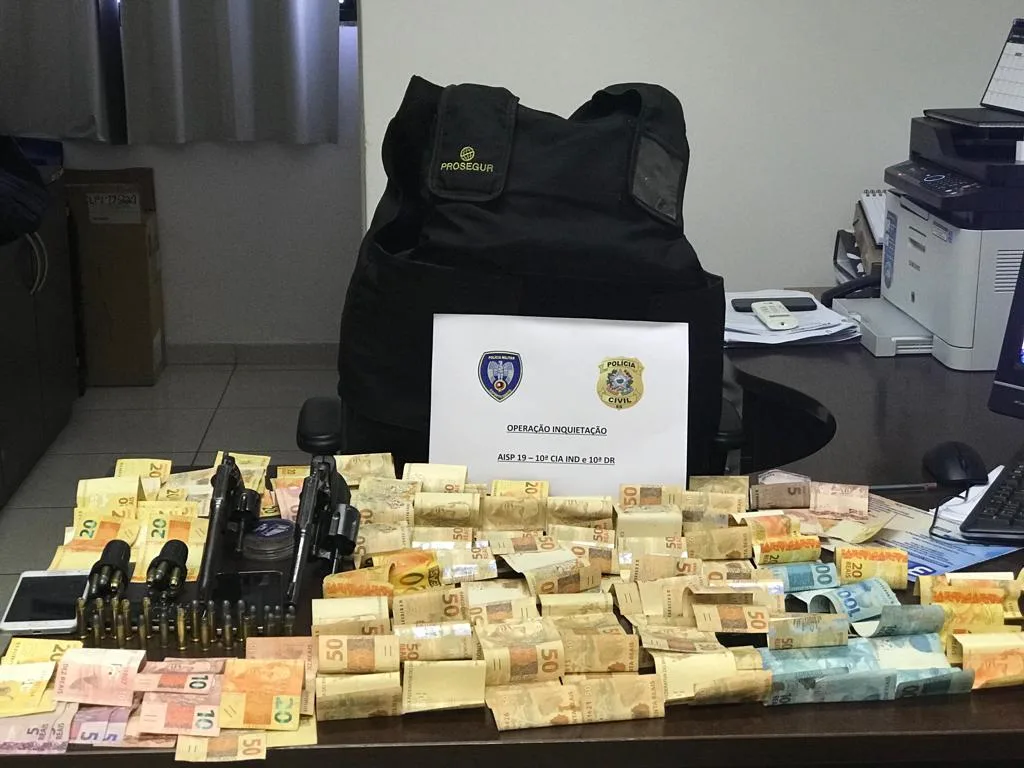 Operação da PM e Polícia Civil em Iriri resulta em um detido e mais de R$ 4 mil apreendidos