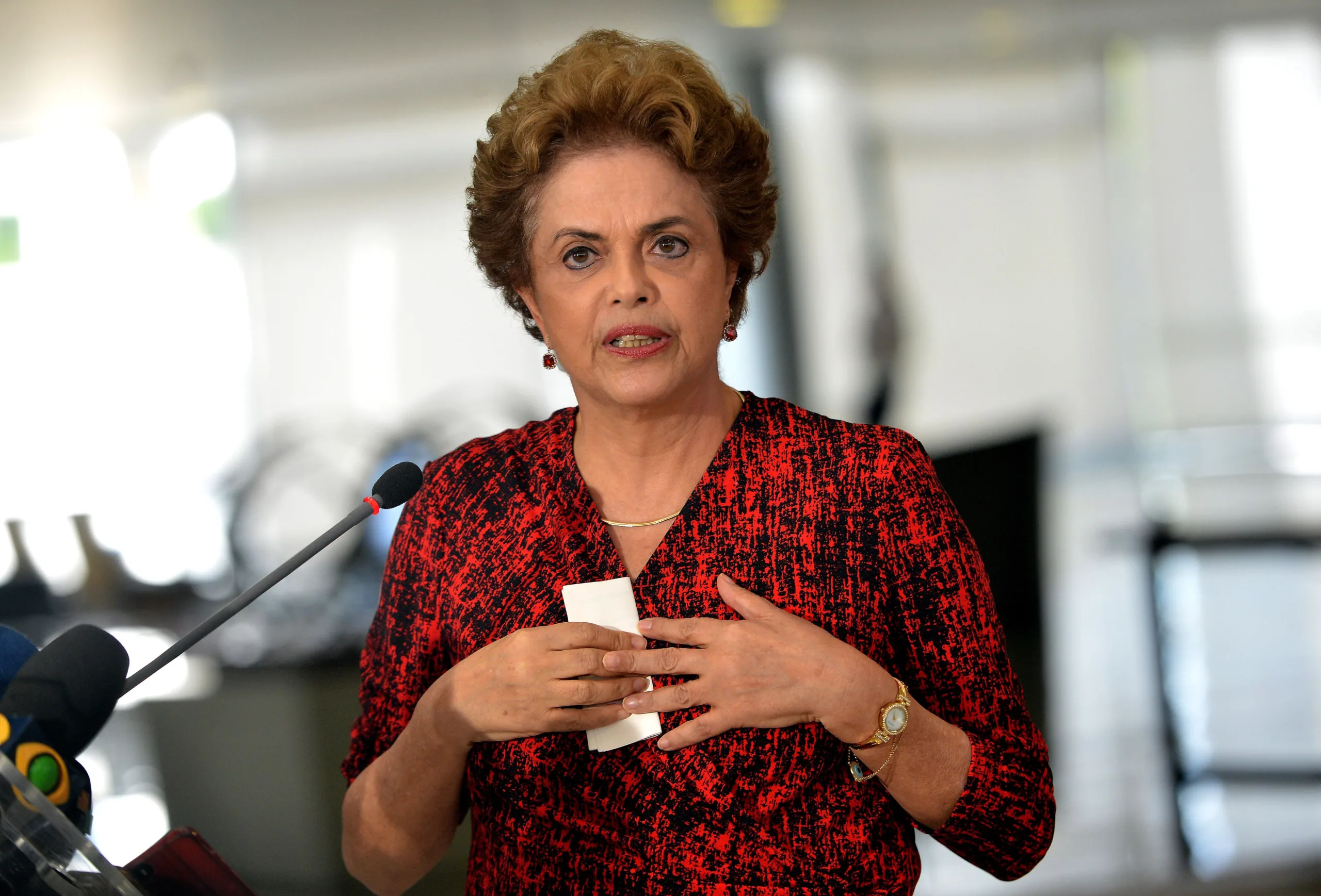 Entrevista da presidenta Dilma Rousseff sobre nomeação do ex-presidente Luiz Inácio Lula da Silva para a Casa Civil (Wilson Dias/Agência Brasil)