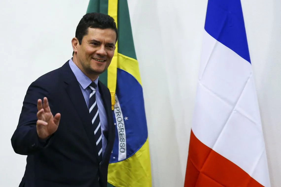 O ministro da Justiça e Segurança Pública, Sergio Moro, participa do seminário Diálogos Brasil-França: Persecução Penal e Gestão de Ativos, no Ministério da Justiça.