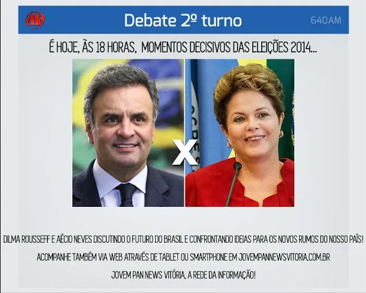 JP News Vitória transmite debate com presidenciáveis nesta quinta-feira