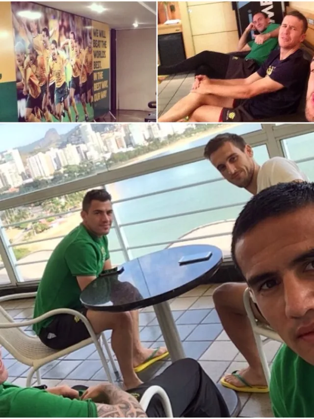 Em terras capixabas, jogadores australianos publicam fotos em redes sociais