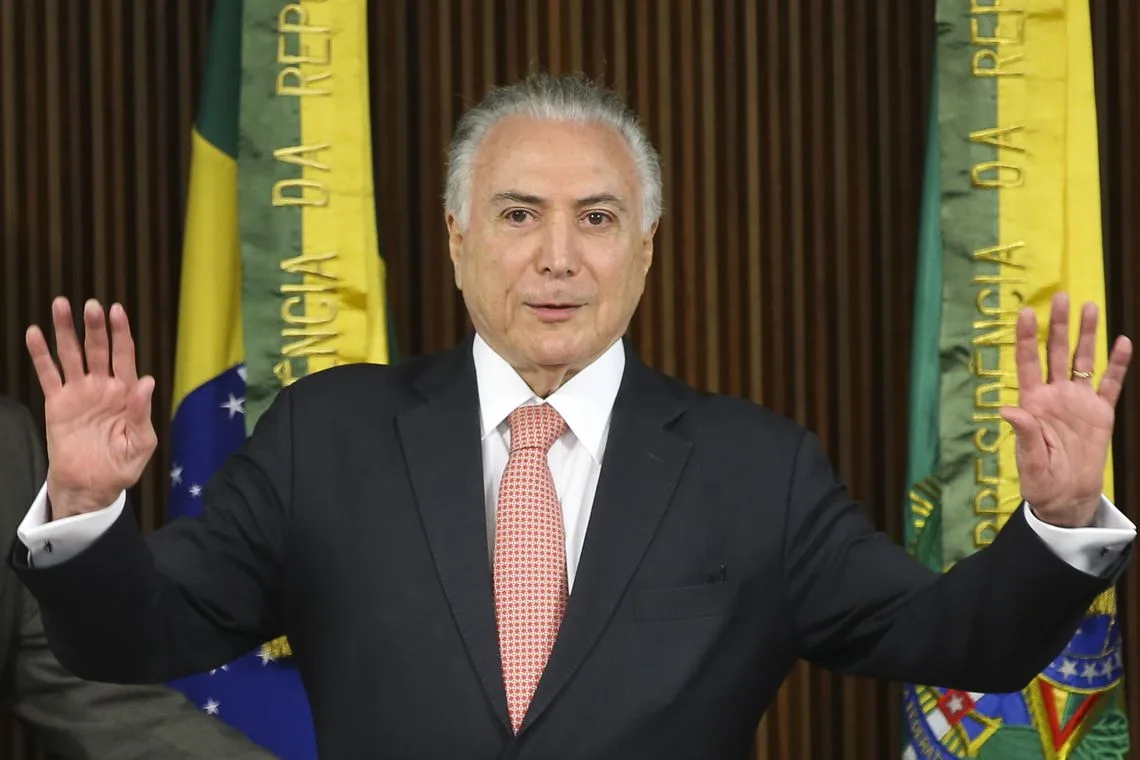 O presidente Michel Temer coordena a última reunião ministerial de seu governo, no Palácio do Planalto.