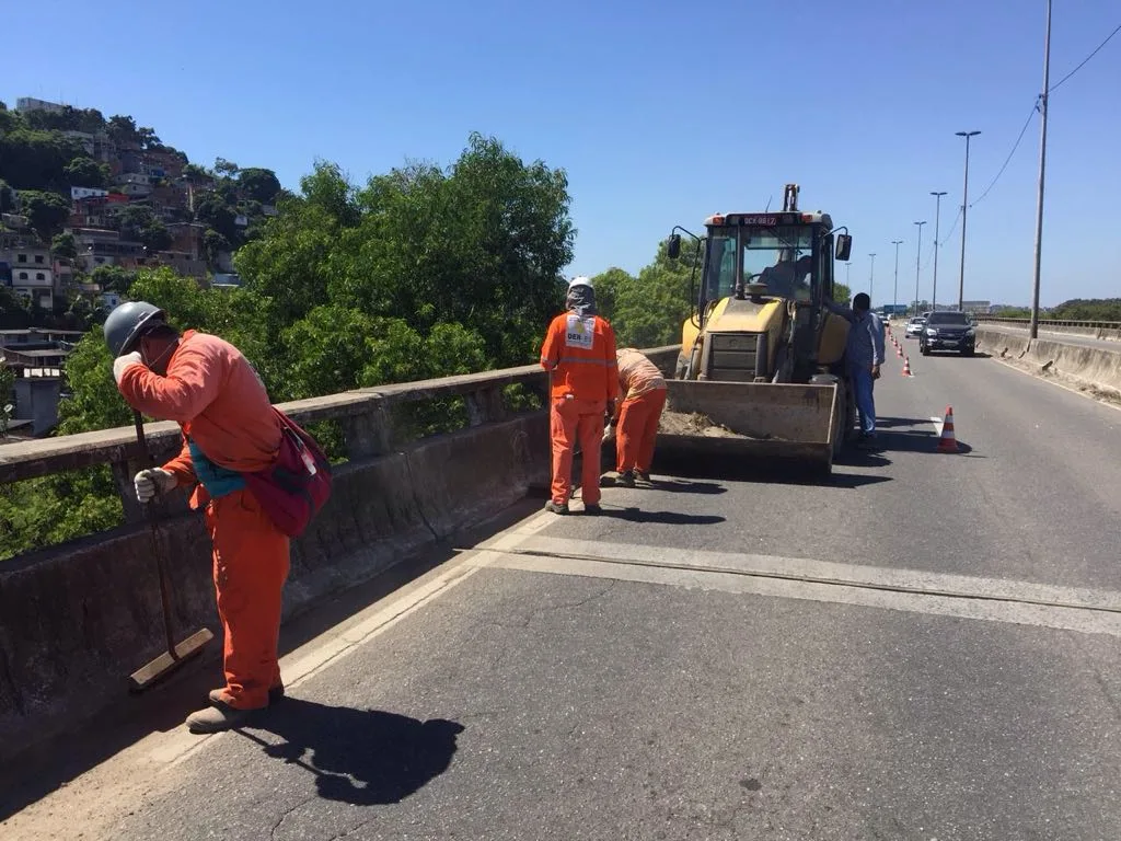 Trabalhos de manutenção na Segunda Ponte continuam nesta quarta-feira