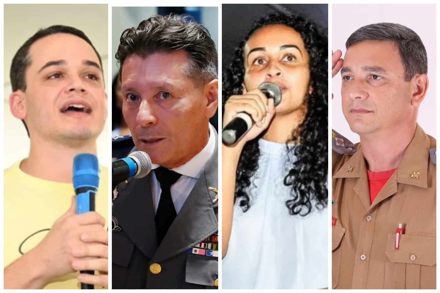 Pazolini, Assumção, Estéfane e Wagner fizeram carreira nas forças de segurança do ES