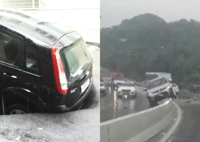 VÍDEO | Com chuva e alagamentos, acidentes são registrados na Grande Vitória