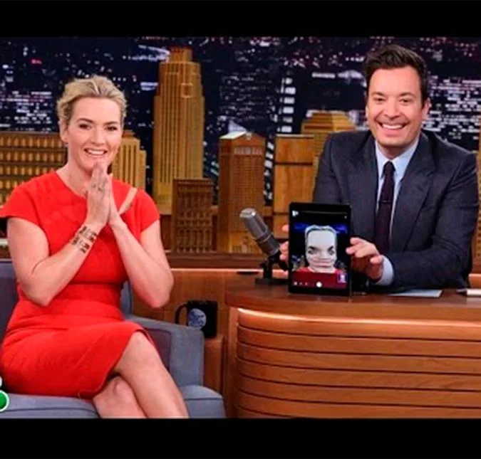 Kate Winslet tem uma opinião interessante sobre suas caretas em brincadeira com Jimmy Fallon