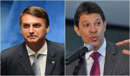 Bolsonaro tem 57% dos votos válidos, contra 43% de Haddad, diz pesquisa CNT/MDA