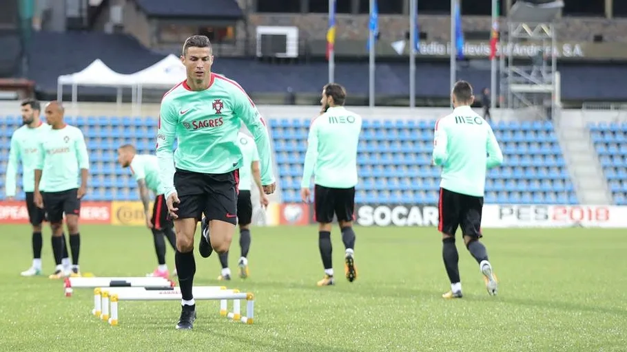 Poupado no sábado, Cristiano Ronaldo treina bem antes de 'decisão' por Portugal