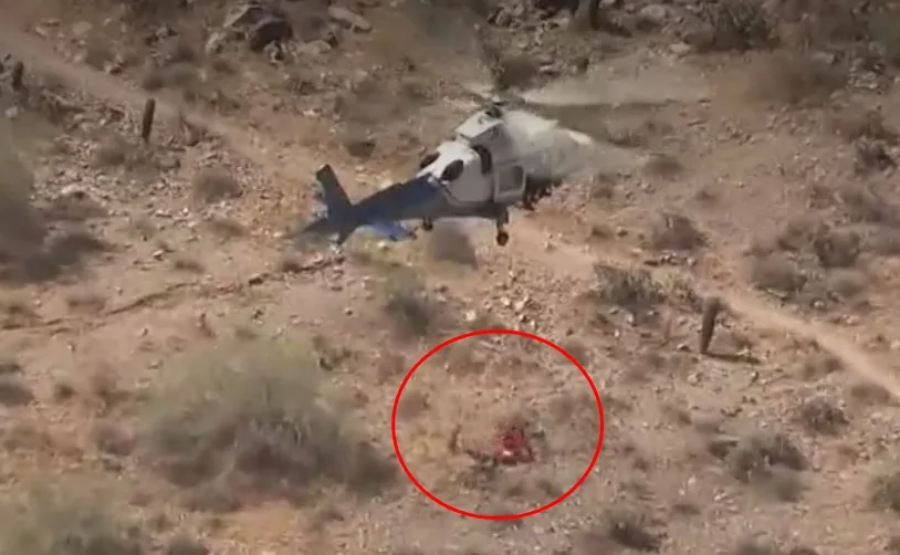 VÍDEO | Idosa é socorrida em montanha e rodopia em maca suspensa no helicóptero