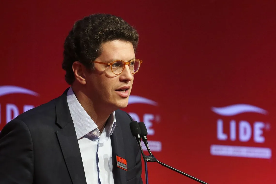 O ministro do Meio Ambiente, Ricardo Salles, participa do almoço-debate promovido pelo Grupo de Líderes Empresariais – LIDE, no hotel Grand Hyatt.