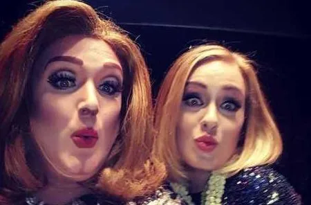 Adele chama drag queen que a imita para subir ao palco de seu show. Veja!