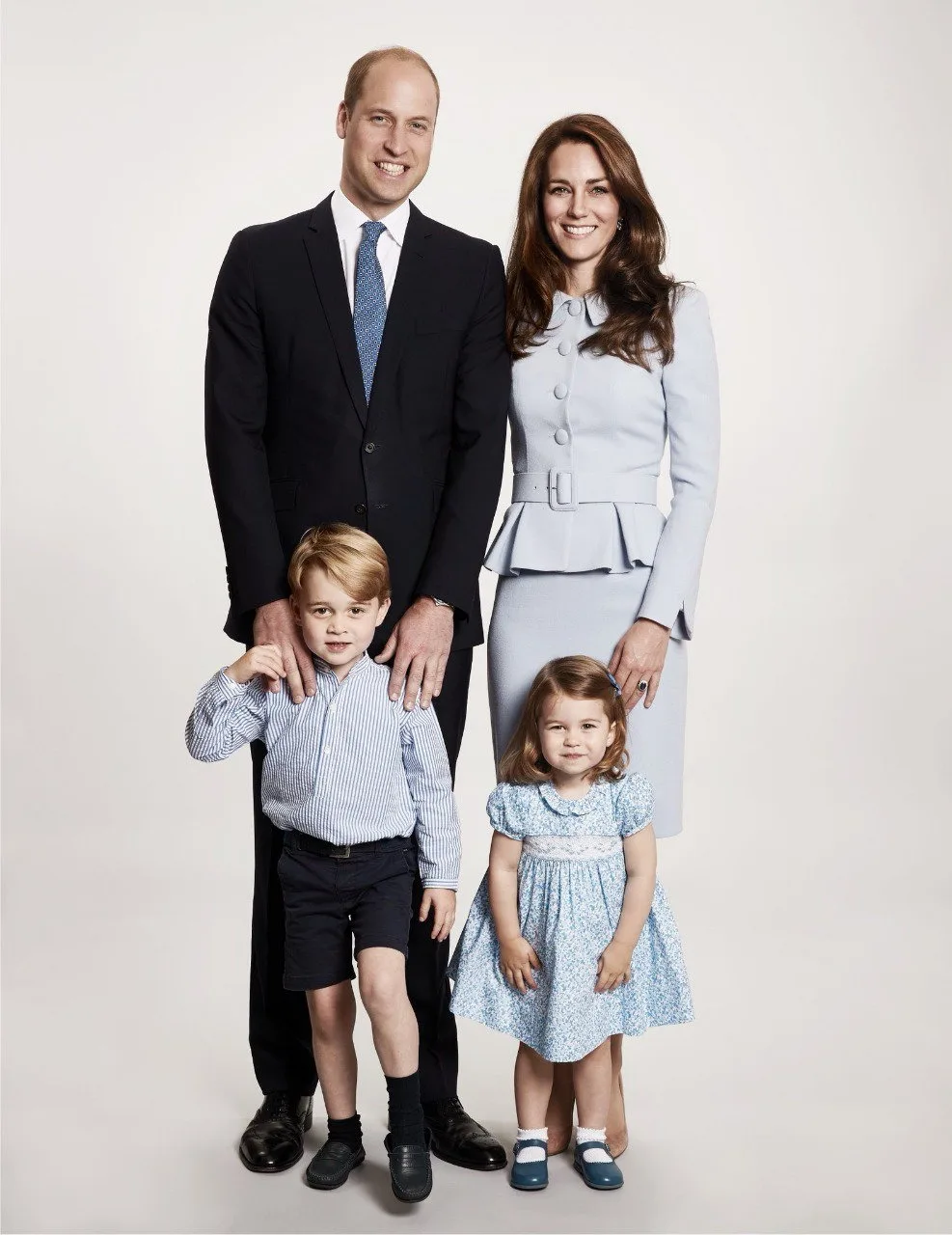 Cartão de Natal de Kate Middleton e Príncipe William é revelado