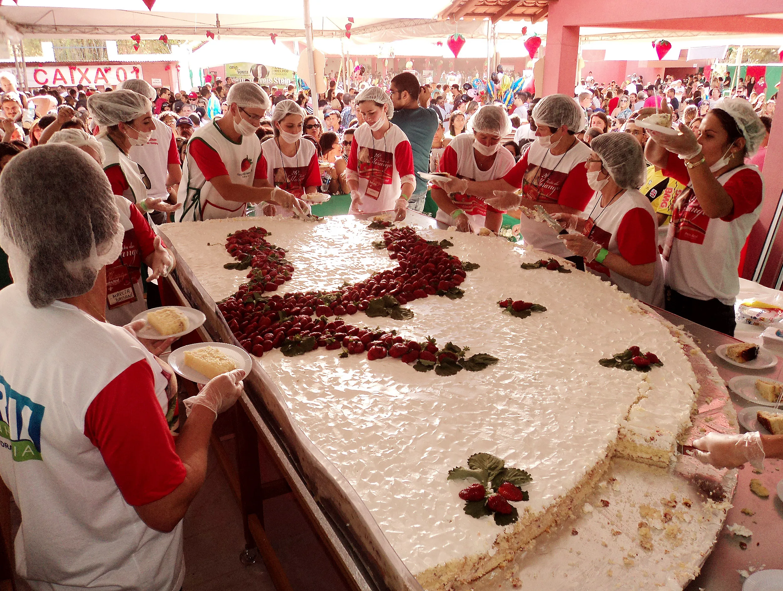 Festa do Morango em Pedra Azul terá duas tortas gigantes e show do Roupa Nova