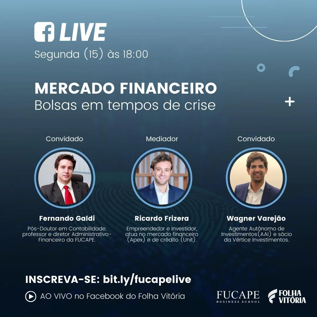 Lives do Folha: mercado financeiro e segurança privada são os temas desta segunda-feira