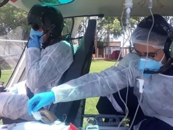 Sesa investiga suspeita de H1N1 em paciente resgatada pelo Notaer no Sul do ES