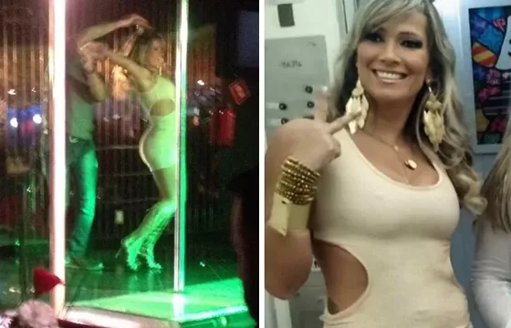 Fotos de ex-BBB Fani Pacheco em boate de strip vazam nas redes