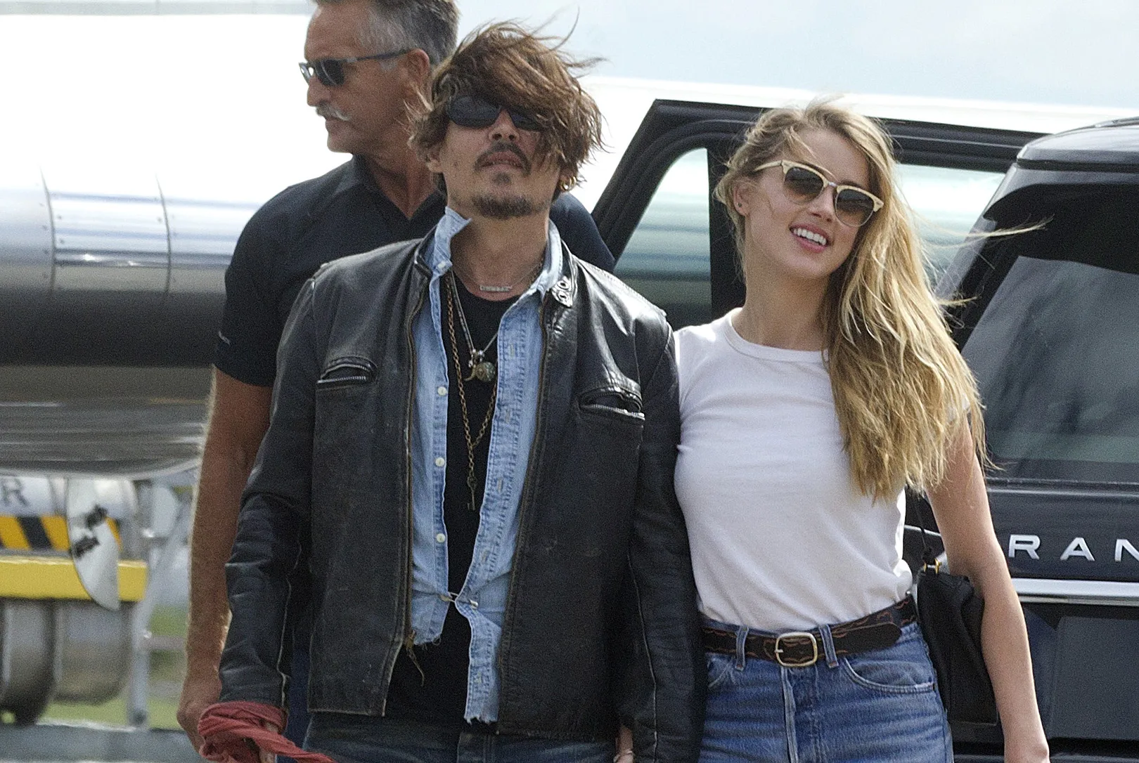 NO NY DAILY NEWS. April 21, 2015: Johnny Depp & Amber Heard arrive on private jet at Brisbane Airport today Mandatory Credit: INFphoto.com Ref: infausy-28/37