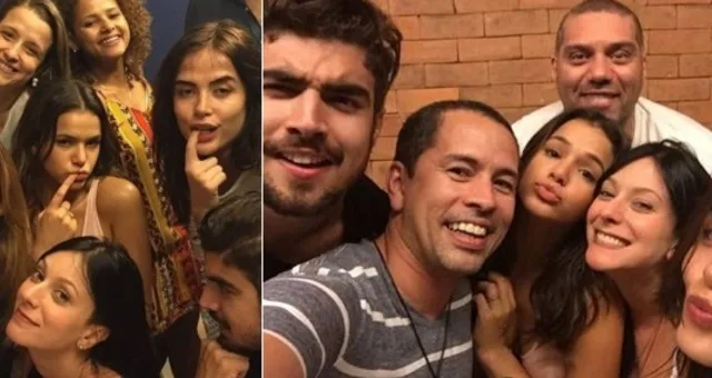 Tatá Werneck reúne colegas de elenco em festa na mansão