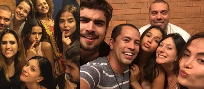 Tatá Werneck reúne colegas de elenco em festa na mansão