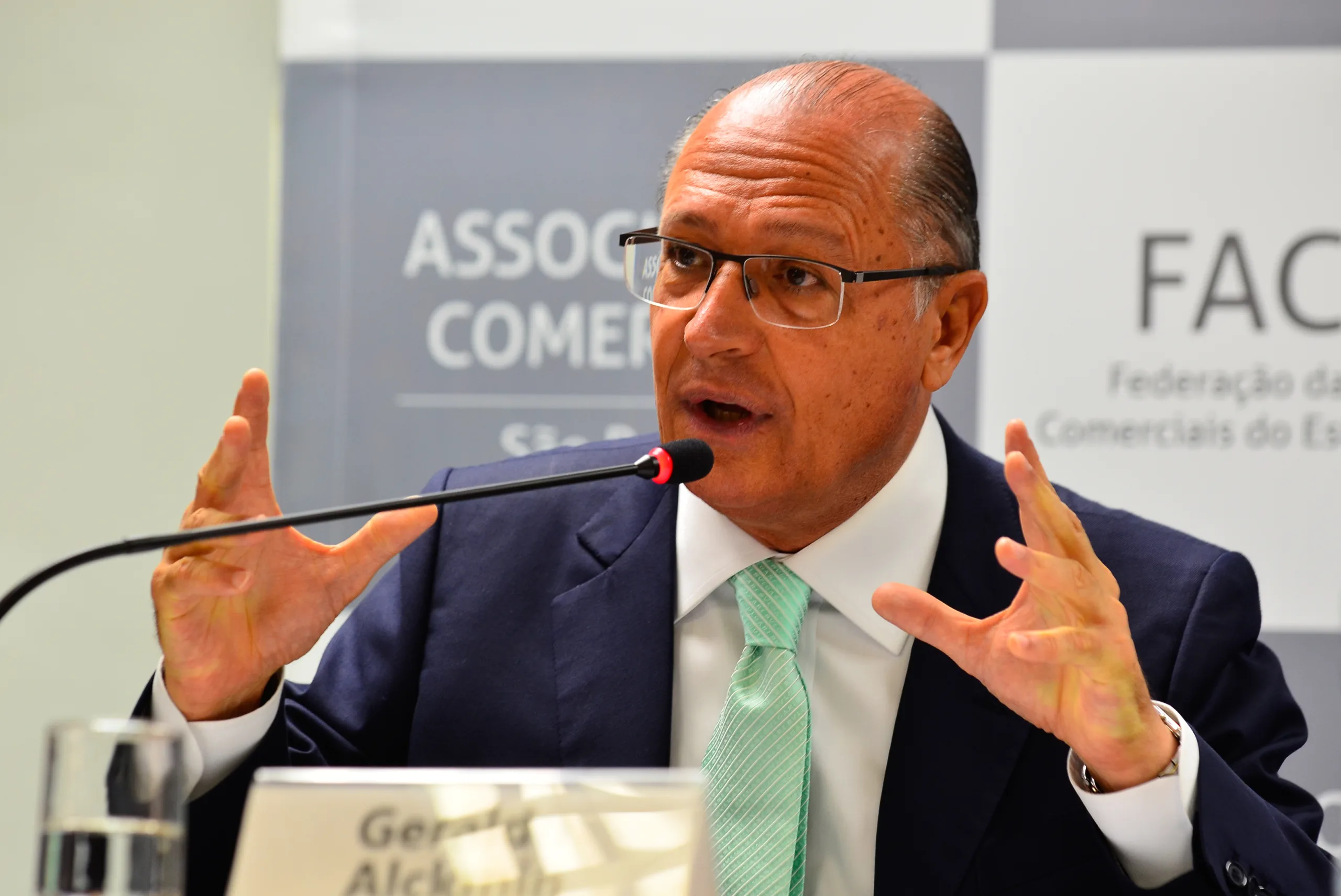 São Paulo – O governador Geraldo Alckmin fala sobre perspectivas e investimentos para 2016 na Associação Comercial de São Paulo (ACSP). (Foto: Rovena Rosa/Agência Brasil)