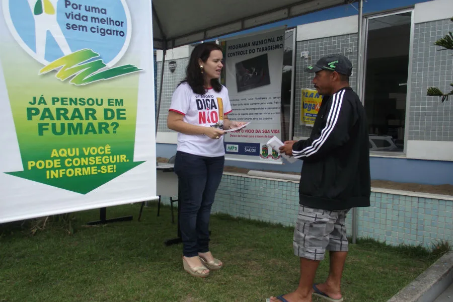 Secretaria da Saúde realiza campanha de conscientização de combate ao fumo