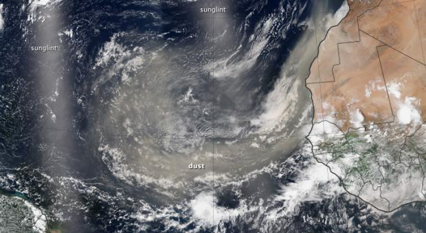 Pó une o Saara à floresta tropical da Amazónia