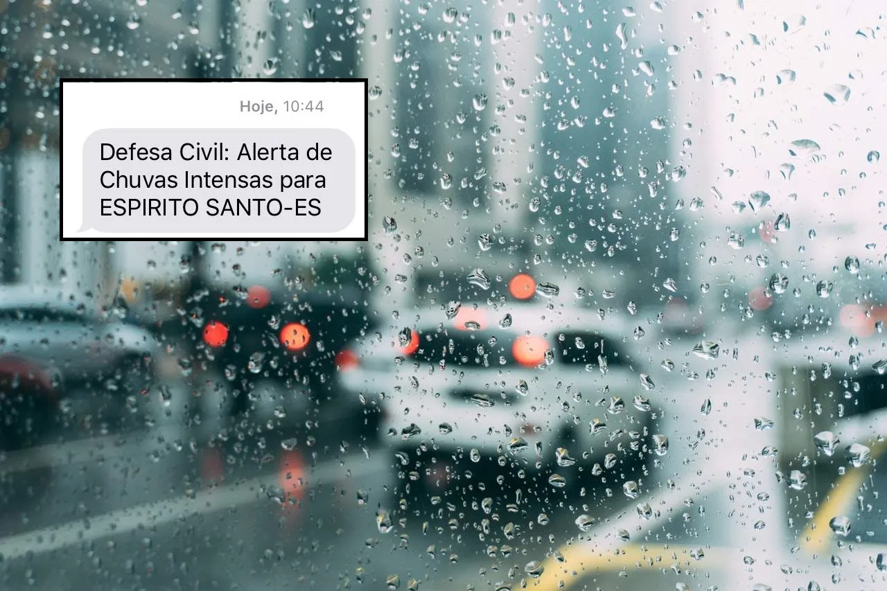 Defesa Civil emite alerta de chuvas intensas no Espírito Santo