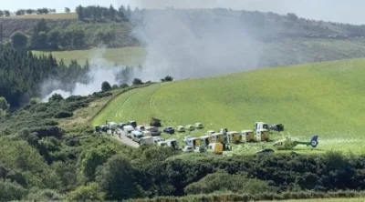 VÍDEO | Trem descarrila na Escócia e deixa feridos