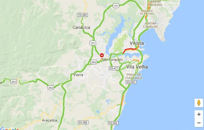 Protesto deixa trânsito complicado na manhã desta quarta-feira em Vitória