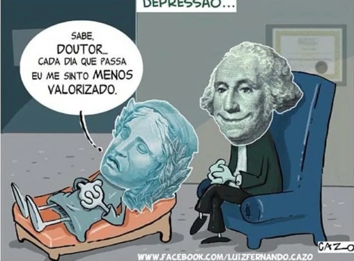 Caiu na rede é meme! Alta do dólar se transforma em piada nas redes sociais