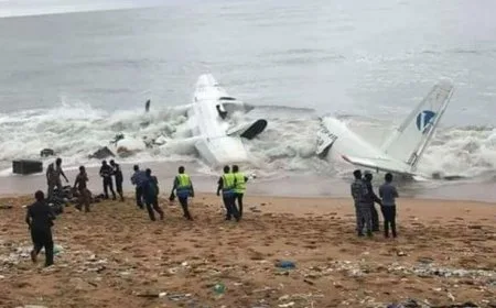 Queda de avião de carga deixa quatro mortos e seis feridos na Costa do Marfim