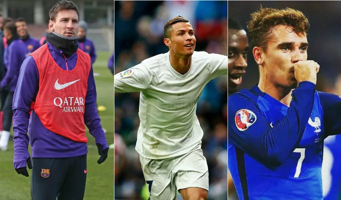 Griezmann se une a Ronaldo e Messi como finalista do prêmio da Fifa