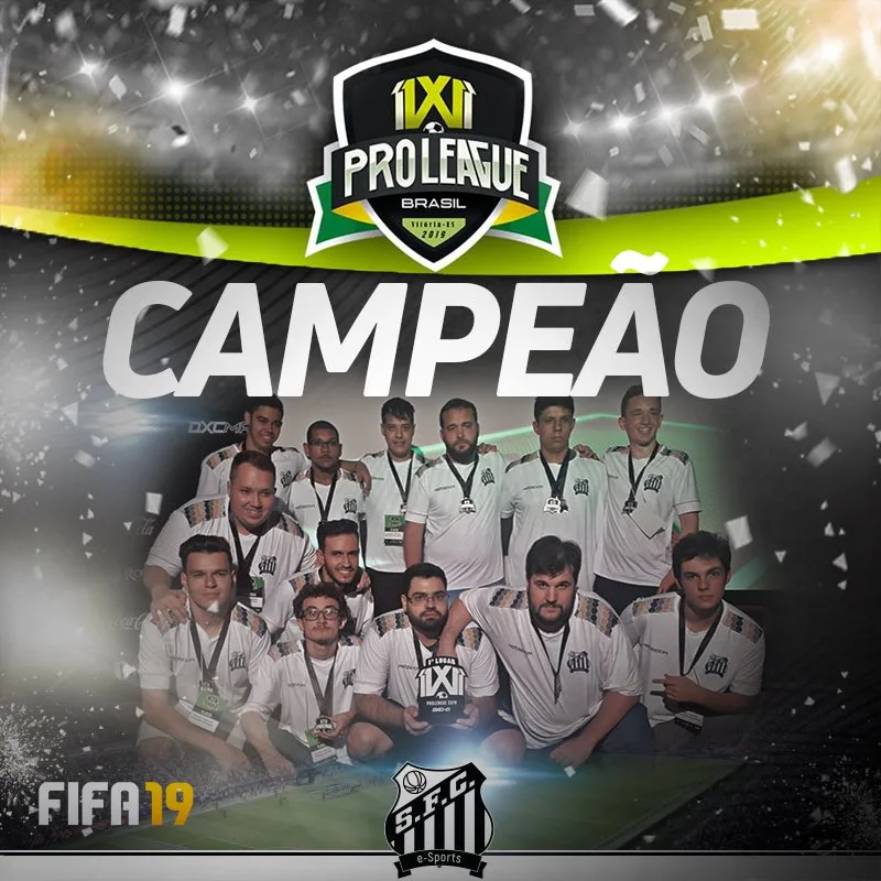 Estreante no modo Pro Clubs, Santos é campeão invicto de torneio de futebol virtual em Vitória