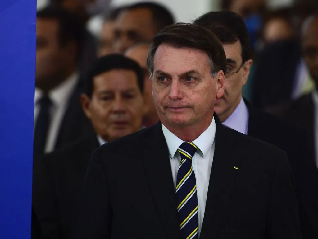 O presidente da República, Jair Bolsonaro, faz Pronunciamento no Palácio do Planalto