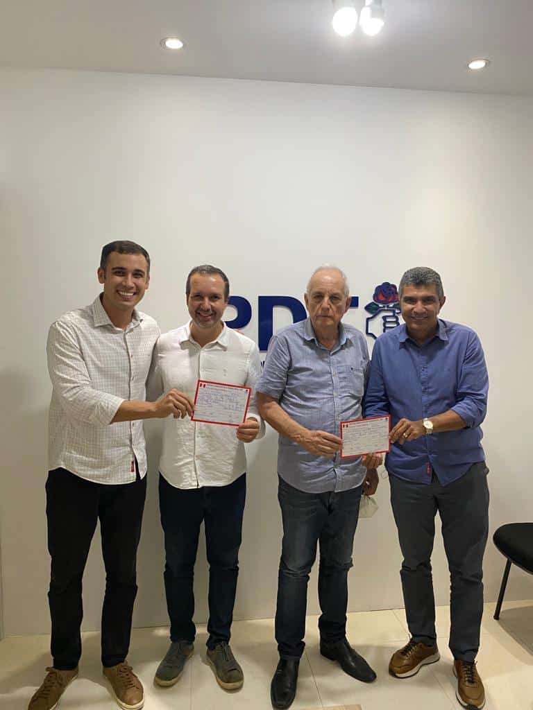 Weverson, Sérgio Sá, Zé Esmeraldo e Vidigal no PDT