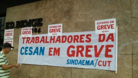 Trabalhadores da Cesan não entram em acordo e mantém greve por tempo indeterminado