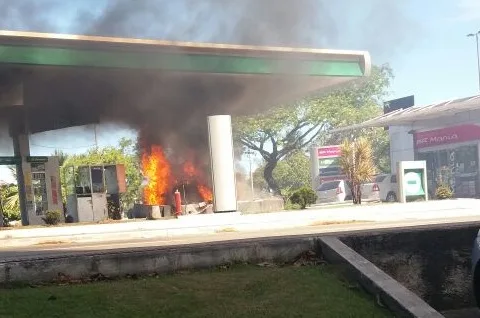 Após incêndio, posto de combustíveis deve voltar a funcionar nesta quarta-feira