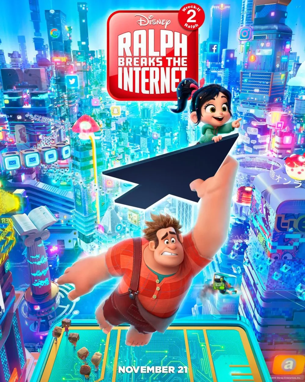 Disney lança trailer de 'WiFi Ralph' cheio de referências a outras animações