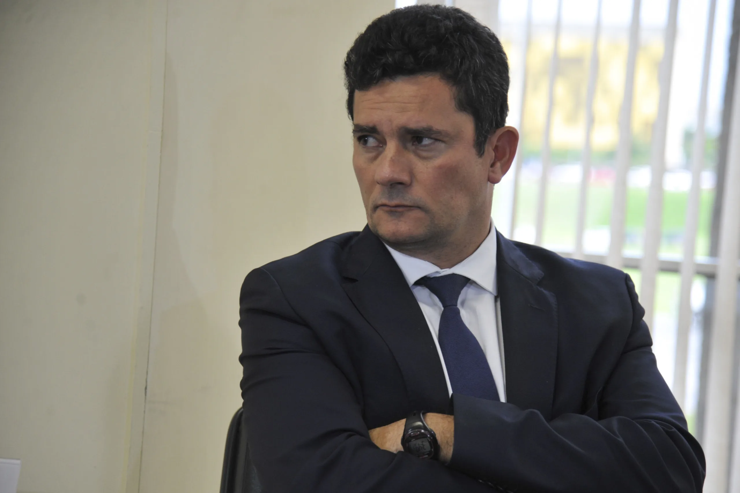 O futuro ministro da Justiça, juiz federal Sérgio Moro, durante encontro com o ministro da Segurança Pública, Raul Jungmann.