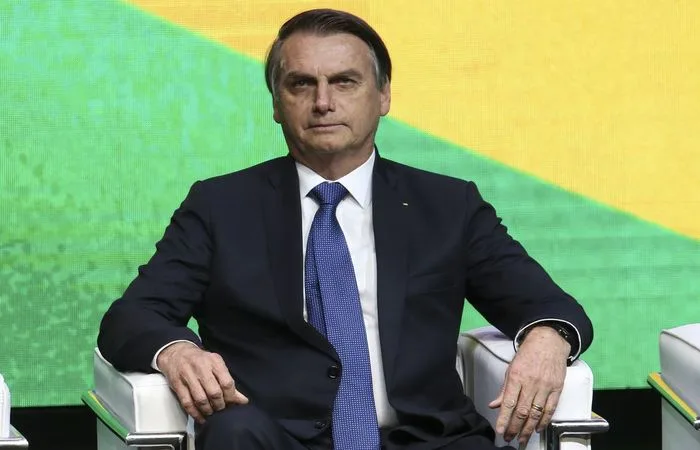 O presidente da República, Jair Bolsonaro, durante encontro com lideranças empresariais, na sede da Federação das Indústrias do Estado de São Paulo (Fiesp).