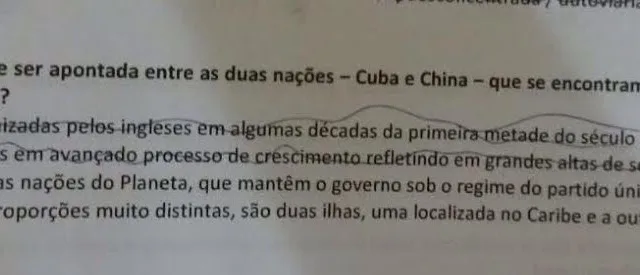 China é uma ilha? Questão de concurso realizado no ES afirma que sim!