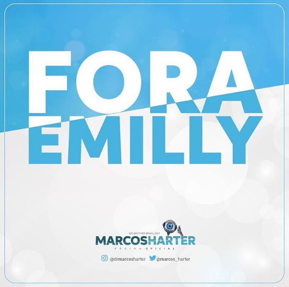 Família de Marcos pede eliminação de Emilly no BBB17