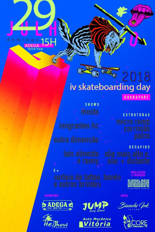 Domingo (29) de adrenalina com o IV Skateboarding Day Guarapari