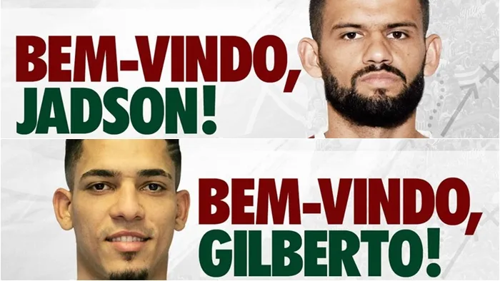 Fluminense oficializa contratações do lateral Gilberto e do volante Jádson